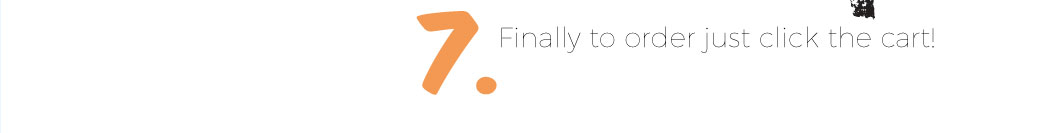 7. Finally to order just click the cart!