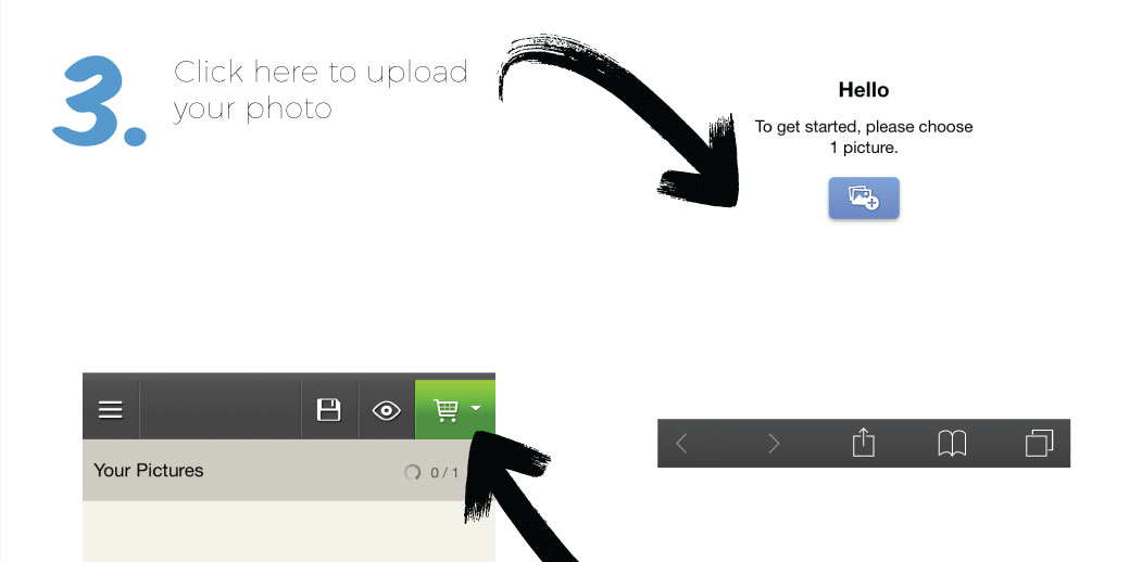 3. Click here to upload your photo